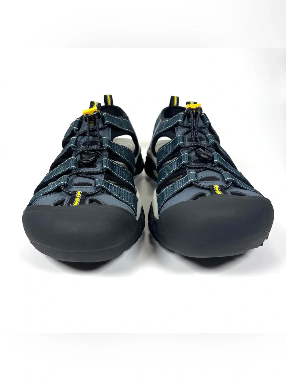 KEEN Newport H2 Mens US 11.5 Sport Sandals Navy Medium Gray Waterproof 1001938
